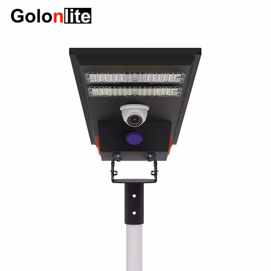 80W Integrated Outdoor LED Lamp Solar CCTV Camera Street Light with Lithium Battery